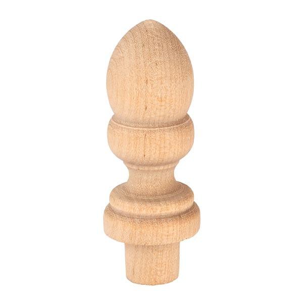 Finial with Tenon - Height:2-7/16" - Max Diameter:7/8" - Pieces:2-Piece